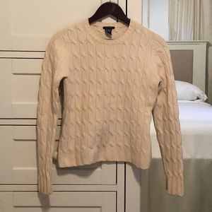 Gap Cream Cable Knit Sweater
